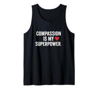 La compasión es mi superpoder. Cita de enfermera. Camiseta sin Mangas