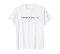 La computadora Dice Ok Divertido Inteligencia Artificial IA Camiseta