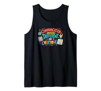 La comunicación con el Autismo del Maestro se ve Diferente Salud Mental Camiseta sin Mangas