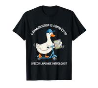La comunicación es conexión SLP Terapeuta del habla Silly-Goose Camiseta