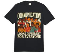 La comunicación se ve Diferente para Todos Comfort Colors Adult Heavyweight T-Shirt