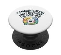 La comunicación se ve Diferente Terapia del Habla Autismo PopSockets PopGrip Adhesivo
