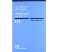 La comunidad enmascarada: Visiones sobre Euskadi de los partidos políticos vascos (1986-1996): 175 (Monografías)
