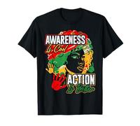 La Conciencia es Genial, la acción es Mejor - Mes de la Historia Negra Camiseta