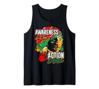 La Conciencia es Genial, la acción es Mejor - Mes de la Historia Negra Camiseta sin Mangas
