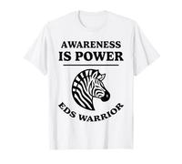 La conciencia es poder EDS Warrior Zebra Design Ehlers-Danlos Camiseta