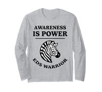 La conciencia es poder EDS Warrior Zebra Design Ehlers-Danlos Manga Larga
