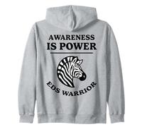 La conciencia es poder EDS Warrior Zebra Design Ehlers-Danlos Sudadera con Capucha