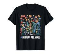 La Conciencia sobre el Autismo celebra Mentes de Todo Tipo Wildflower Camiseta