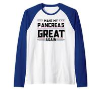 La Conciencia sobre la Diabetes Hace Que mi páncreas vuelva Camiseta Manga Raglan