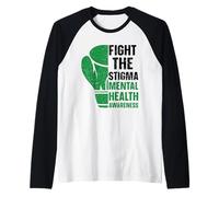 La Conciencia sobre la Salud Mental Lucha contra el estigma Camiseta Manga Raglan