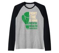 La Conciencia sobre la Salud Mental Lucha contra el estigma Camiseta Manga Raglan