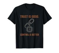 La Confianza es Buena, el Control es Mejor: Rust Gunmetal Tech Design Camiseta