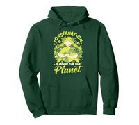 La conservación está cuidando a nuestro planeta Tierra Amantes Arte Sudadera con Capucha
