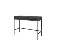 FURNLUX Avon - Mesa consola de estilo retro (104 x 50 x 77 cm), color negro