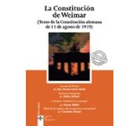 La Constitucion De Weimar: Texto De La Constitucion Alemana De 11 De A