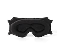 La copa contorneada 3D ayuda a dormir comodidad diseño tridimensional sombra de ojos 99% bloqueo para dormir, yoga, viajes (negro)