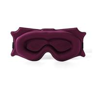 La copa contorneada 3D ayuda a dormir comodidad diseño tridimensional sombra de ojos 99% bloqueo para dormir, yoga, viajes (rojo rosa)