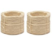 La cordeline 385-50 Cuerda sisal Ø 6 mm, Natural, 50 m (Paquete de 2)
