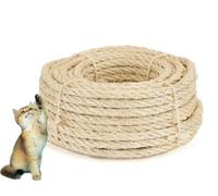 La Cordeline - Cuerda sisal Natural, 8 mm x 20 m, para árbol de Gatos, reparación y reemplazo de rascadores, decoración DIY