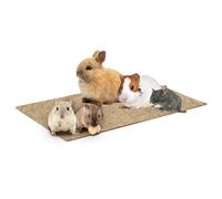 La cordeline - Juego de 2 alfombras de Cama de cáñamo Natural, 25 x 40 cm, 1000 g/m², Base de Jaula para roedores, Conejos, hámster…