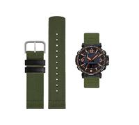 La correa de nailon es adecuada for la correa de reloj de montañismo for Casio, apta for la serie for PRW-6600 PRG-600/650 PROTREK, correa de nailon de 24mm(Army Green Silver)