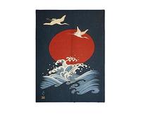 La Cortina De Entrada Japonesa Cortina De Estilo JaponéS Cortina De Media Puerta Impresa Se Puede Usar Como Una ParticióN Para Separar Dos Habitaciones DecoracióN Del Hogar flamenco 80 x 90 cm