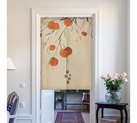 La Cortina De Entrada Japonesa Cortina De Estilo JaponéS Cortina De Media Puerta Impresa Se Puede Usar Como Una ParticióN Para Separar Dos Habitaciones DecoracióN Del Hogar caqui 75 x 150 cm