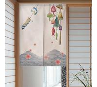 La Cortina De Entrada Japonesa Cortina De Estilo JaponéS Cortina De Media Puerta Impresa Se Puede Usar Como Una ParticióN Para Separar Dos Habitaciones DecoracióN Del Hogar la campana 65 x 90 cm