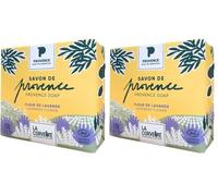 La Corvette - Jabón BIO Provence Flor de Lavanda - 99% ingredientes de origen natural - Manos y Cuerpo - 100g - COSMOS ORGANIC (Paquete de 2)