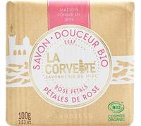 La Corvette Jabón en Pastilla Pétalos de Rosa BIO 100 gr