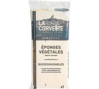 La Corvette Set de 3 Esponjas Vegetales para Limpiar - 3 piezas La Corvette