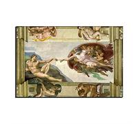 La Creación De Adán De Miguel Ángel Lienzo Cuadros Famosos Reproducción De Arte Fino Impresa En Lienzo Arte De La Pared Ilustraciones De Giclee Para Decoraciones Para El Hogar (40_x_60_cm)