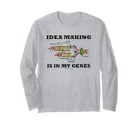 La creación de Ideas está en mis Genes Replicación del ADN Biología Humor Manga Larga