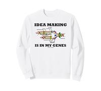La creación de Ideas está en mis Genes Replicación del ADN Biología Humor Sudadera