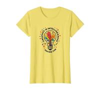 La Creatividad es Inteligencia divertirse Inspiración Camiseta, Mujer, Limón, XL