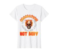 La cremación es mi última Esperanza para un Cuerpo Caliente con sobrepeso Camiseta gráfica económica, Mujer, Blanco, XL