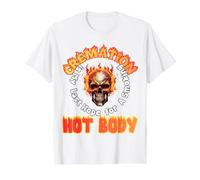 La cremación es mi última Esperanza para un Cuerpo Caliente con sobrepeso Camiseta gráfica económica, Hombre, Blanco, L