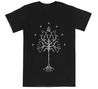 La Cresta del Árbol Blanco Camiseta Negra De Manga Corta para Niños Black Kids tee Short Sleeve T-Shirt