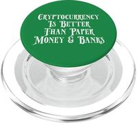La criptomoneda es Mejor Que el Papel Fiat Bank Money Crypto PopSockets PopGrip para MagSafe