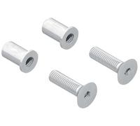 La croisee ds - Conjunto de fijación simple pasante 7304-color blanco -