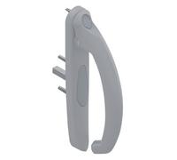 LA CROISEE DS GAU01065 - Mango de 20 ° interior (5531, perfil 35 a 53 mm), color gris y acero inoxidable claro-derecho, DS5531-D870