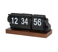 La Crosse Clock 536-526B Rollins - Reloj de mesa analógico de cuarzo negro