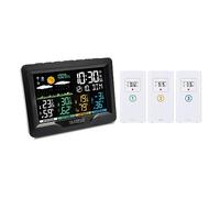 La Crosse Technology WS6204 - Estación meteorológica radiocontrolada con 3 sensores termo/hygro - negro (negro, blanco)