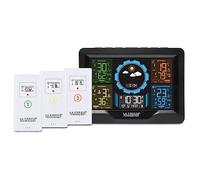 La Crosse Technology WS6304 - Estación meteorológica colorida con 3 sensores, color negro