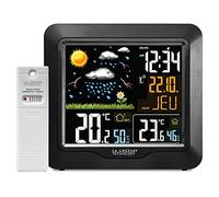 La Crosse Technology WS6820 - Estación meteorológica radiocontrolada con LCD, color negro
