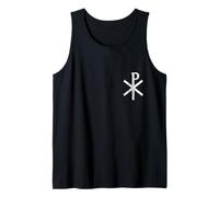 La Cruz Chi-Rho Corazón - Símbolo De Jesucristo - vintage Camiseta sin Mangas