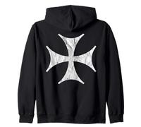 La Cruz De Bolnisi De Malta - Vintage Sudadera con Capucha