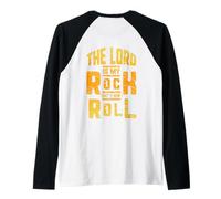 La cruz de Jesús, El Señor es mi roca, el corazón de Estados Unidos, ARTE EN LA PARTE POSTERIOR Camiseta Manga Raglan