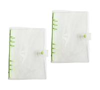 La cubierta de carpeta de anillos de PVC transparente cuenta con anillos flexibles para una fácil personalización de páginas y planificador de diseño impermeable